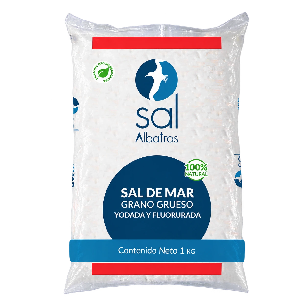Empaque de Grano yodada fluorurada Sal Albatros