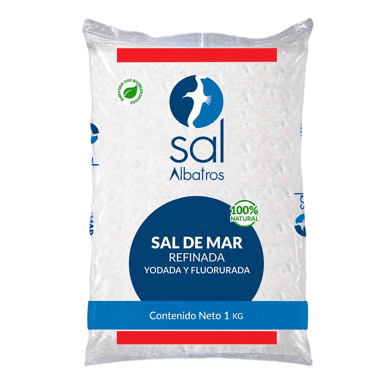 Empaque de Refinada yodada fluorurada Sal Albatros