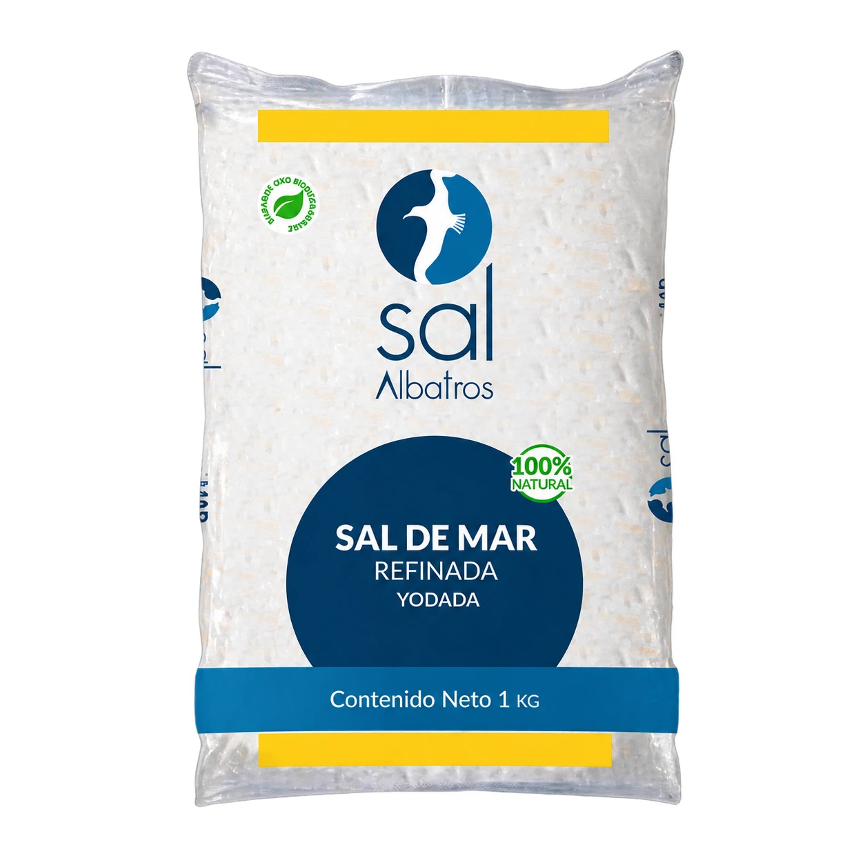 Empaque de Refinada yodada Sal Albatros